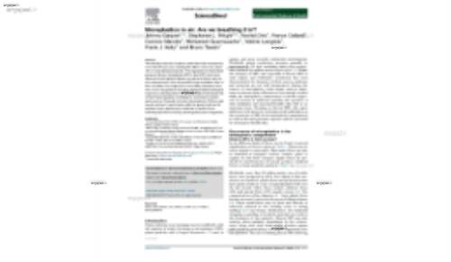 Microplastics in air: Are we breathing it in?